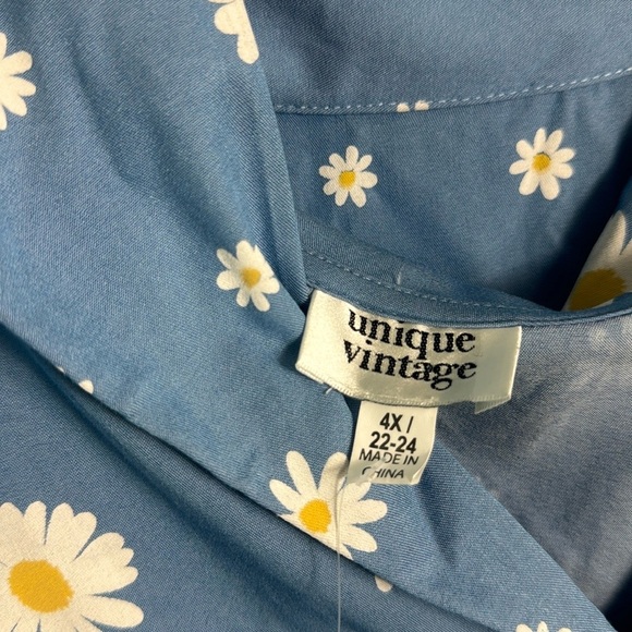 NWT Unique vintage Daisy print Briella flaired skirt and cropped top set retro - Picture 6 of 16
